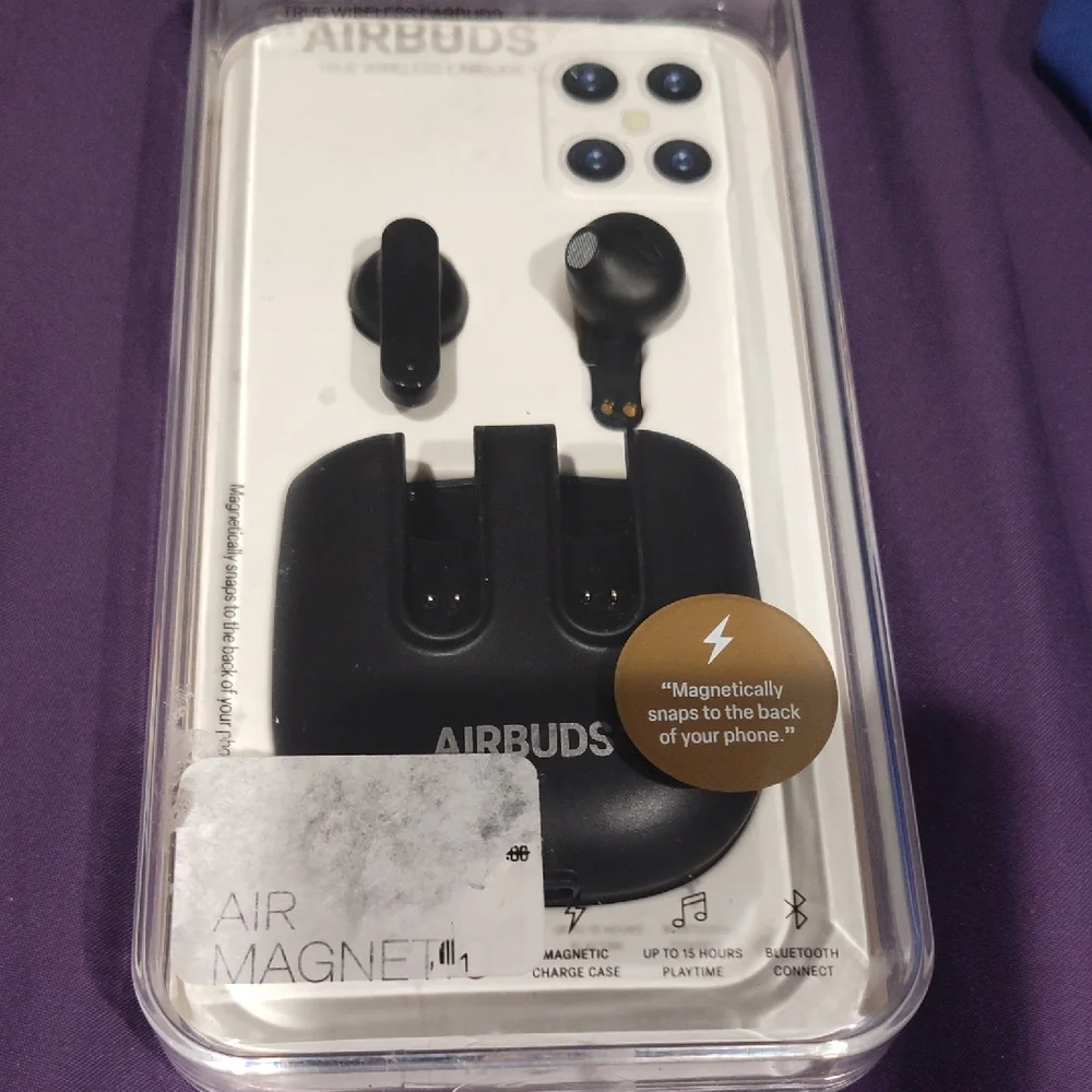 Black AirBuds Wireless Earbuds